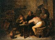 Adriaen Brouwer Interior of a Smoking Room oil painting